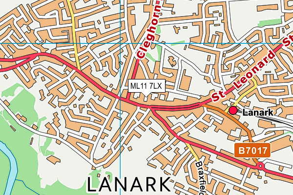 ML11 7LX map - OS VectorMap District (Ordnance Survey) ML11 7LX map - OS VectorMap District (Ordnance Survey)