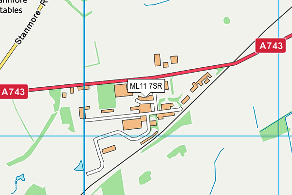 ML11 7SR map - OS VectorMap District (Ordnance Survey)
