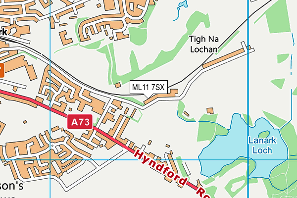 ML11 7SX map - OS VectorMap District (Ordnance Survey) ML11 7SX map - OS VectorMap District (Ordnance Survey)