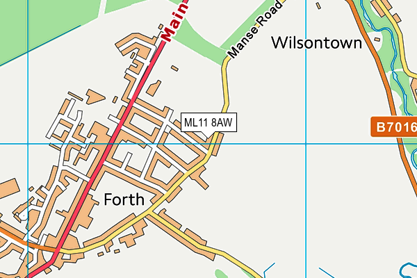 ML11 8AW map - OS VectorMap District (Ordnance Survey) ML11 8AW map - OS VectorMap District (Ordnance Survey)