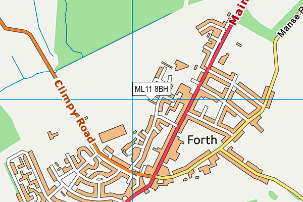 ML11 8BH map - OS VectorMap District (Ordnance Survey)