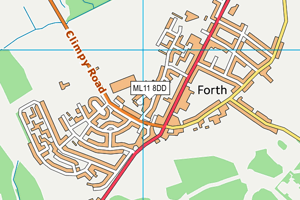ML11 8DD map - OS VectorMap District (Ordnance Survey) ML11 8DD map - OS VectorMap District (Ordnance Survey)
