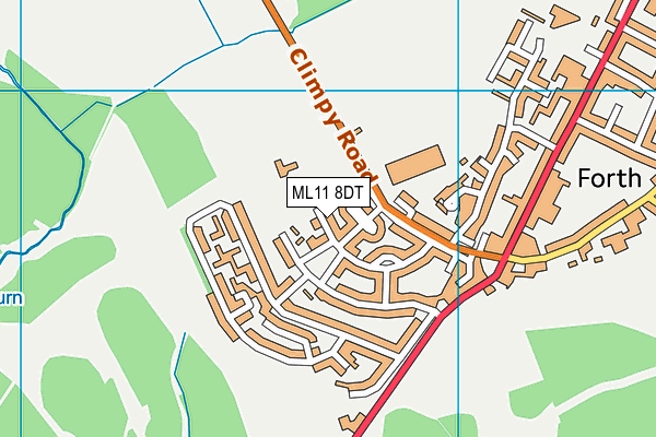 ML11 8DT map - OS VectorMap District (Ordnance Survey) ML11 8DT map - OS VectorMap District (Ordnance Survey)