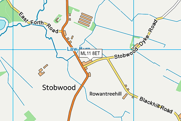 ML11 8ET map - OS VectorMap District (Ordnance Survey) ML11 8ET map - OS VectorMap District (Ordnance Survey)