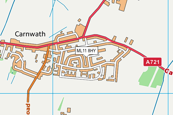 ML11 8HY map - OS VectorMap District (Ordnance Survey)