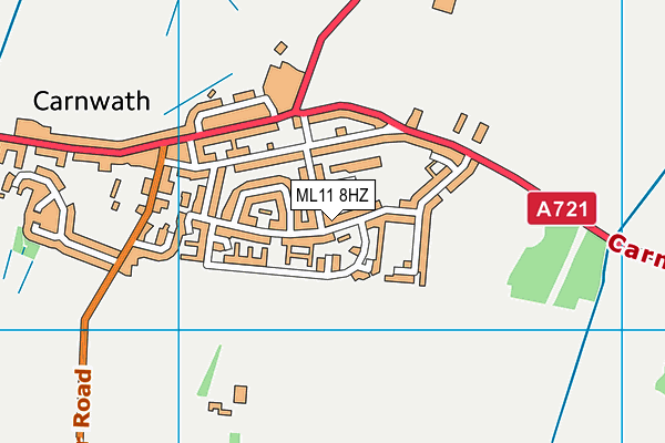 ML11 8HZ map - OS VectorMap District (Ordnance Survey) ML11 8HZ map - OS VectorMap District (Ordnance Survey)