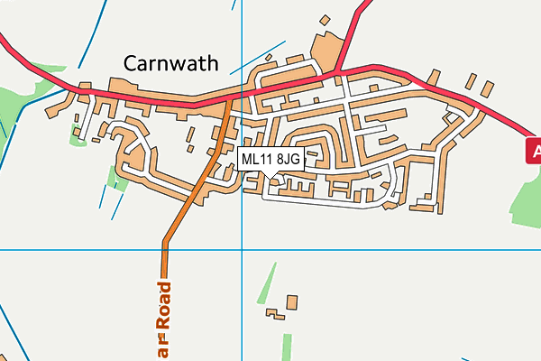 ML11 8JG map - OS VectorMap District (Ordnance Survey) ML11 8JG map - OS VectorMap District (Ordnance Survey)