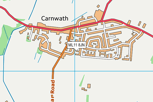 ML11 8JN map - OS VectorMap District (Ordnance Survey) ML11 8JN map - OS VectorMap District (Ordnance Survey)
