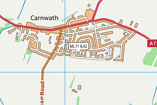 ML11 8JQ map - OS VectorMap District (Ordnance Survey) ML11 8JQ map - OS VectorMap District (Ordnance Survey)