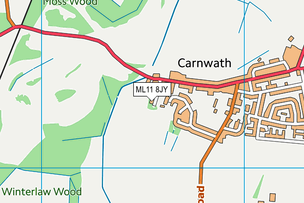ML11 8JY map - OS VectorMap District (Ordnance Survey) ML11 8JY map - OS VectorMap District (Ordnance Survey)