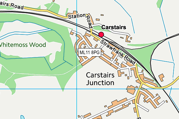 ML11 8PG map - OS VectorMap District (Ordnance Survey)