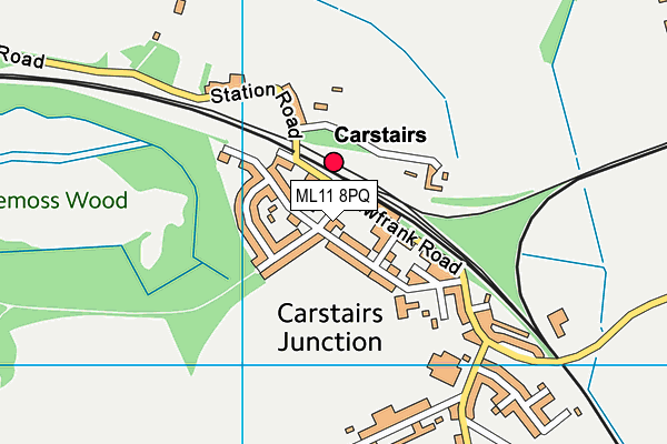 ML11 8PQ map - OS VectorMap District (Ordnance Survey) ML11 8PQ map - OS VectorMap District (Ordnance Survey)