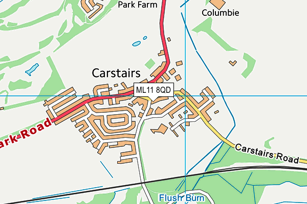 ML11 8QD map - OS VectorMap District (Ordnance Survey) ML11 8QD map - OS VectorMap District (Ordnance Survey)