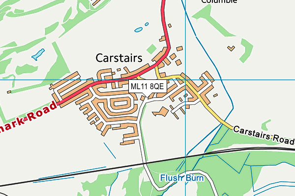 ML11 8QE map - OS VectorMap District (Ordnance Survey) ML11 8QE map - OS VectorMap District (Ordnance Survey)