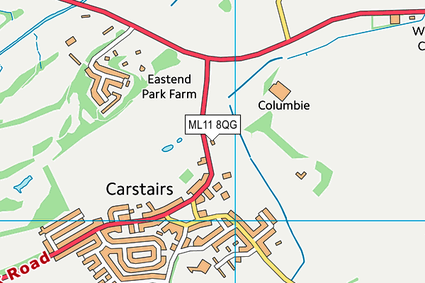 ML11 8QG map - OS VectorMap District (Ordnance Survey) ML11 8QG map - OS VectorMap District (Ordnance Survey)