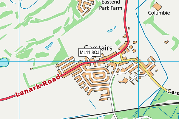 ML11 8QJ map - OS VectorMap District (Ordnance Survey) ML11 8QJ map - OS VectorMap District (Ordnance Survey)