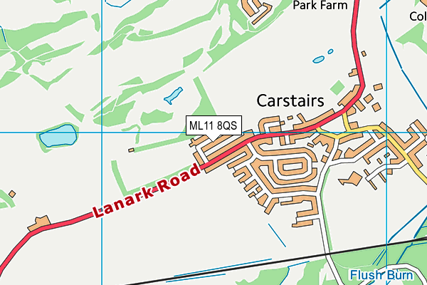 ML11 8QS map - OS VectorMap District (Ordnance Survey) ML11 8QS map - OS VectorMap District (Ordnance Survey)
