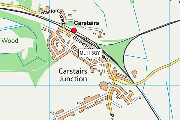 ML11 8QY map - OS VectorMap District (Ordnance Survey) ML11 8QY map - OS VectorMap District (Ordnance Survey)