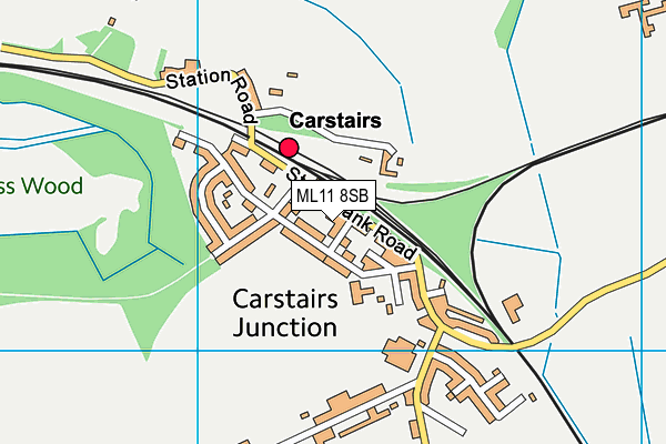 ML11 8SB map - OS VectorMap District (Ordnance Survey) ML11 8SB map - OS VectorMap District (Ordnance Survey)