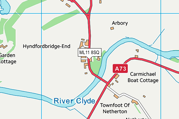 ML11 8SQ map - OS VectorMap District (Ordnance Survey)