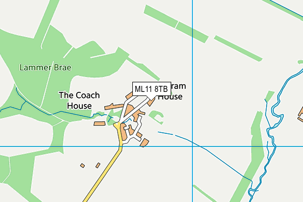 ML11 8TB map - OS VectorMap District (Ordnance Survey) ML11 8TB map - OS VectorMap District (Ordnance Survey)