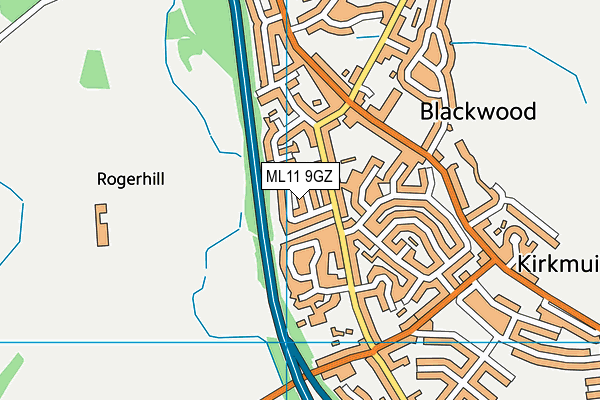 ML11 9GZ map - OS VectorMap District (Ordnance Survey) ML11 9GZ map - OS VectorMap District (Ordnance Survey)