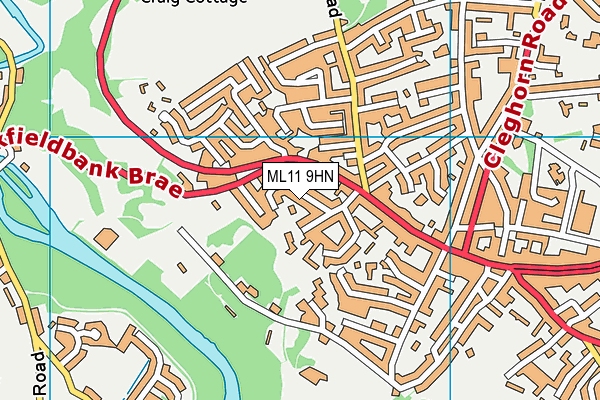 ML11 9HN map - OS VectorMap District (Ordnance Survey)
