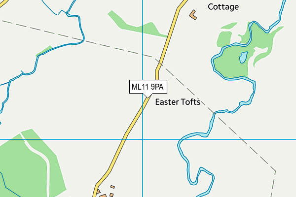 ML11 9PA map - OS VectorMap District (Ordnance Survey) ML11 9PA map - OS VectorMap District (Ordnance Survey)