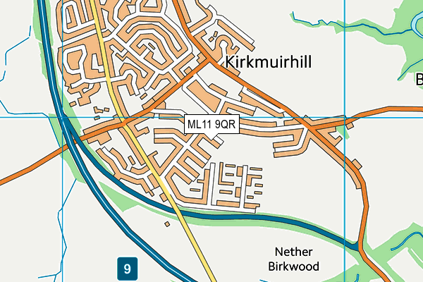 ML11 9QR map - OS VectorMap District (Ordnance Survey) ML11 9QR map - OS VectorMap District (Ordnance Survey)