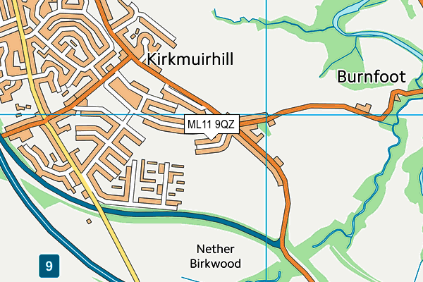 ML11 9QZ map - OS VectorMap District (Ordnance Survey)
