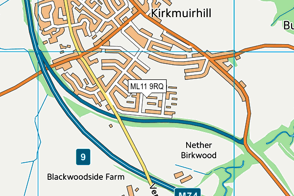 ML11 9RQ map - OS VectorMap District (Ordnance Survey) ML11 9RQ map - OS VectorMap District (Ordnance Survey)