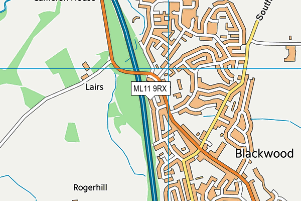 ML11 9RX map - OS VectorMap District (Ordnance Survey) ML11 9RX map - OS VectorMap District (Ordnance Survey)
