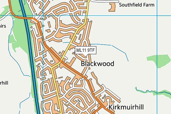 ML11 9TF map - OS VectorMap District (Ordnance Survey) ML11 9TF map - OS VectorMap District (Ordnance Survey)
