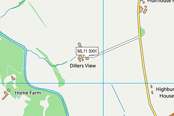 ML11 9XH map - OS VectorMap District (Ordnance Survey) ML11 9XH map - OS VectorMap District (Ordnance Survey)