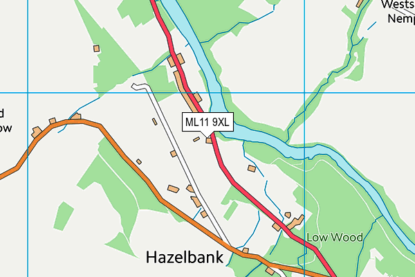 ML11 9XL map - OS VectorMap District (Ordnance Survey)