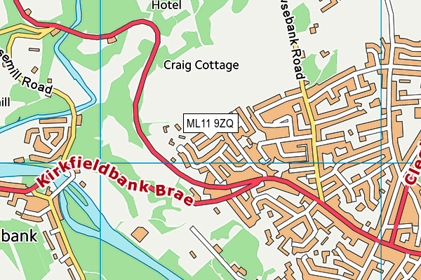 ML11 9ZQ map - OS VectorMap District (Ordnance Survey)