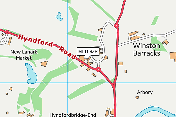ML11 9ZR map - OS VectorMap District (Ordnance Survey) ML11 9ZR map - OS VectorMap District (Ordnance Survey)