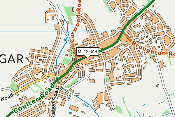 ML12 6AB map - OS VectorMap District (Ordnance Survey) ML12 6AB map - OS VectorMap District (Ordnance Survey)