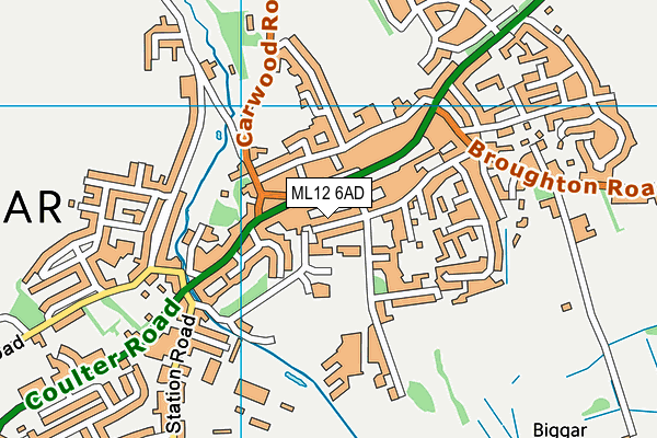 ML12 6AD map - OS VectorMap District (Ordnance Survey)