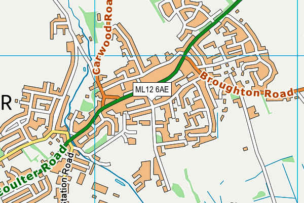 ML12 6AE map - OS VectorMap District (Ordnance Survey) ML12 6AE map - OS VectorMap District (Ordnance Survey)