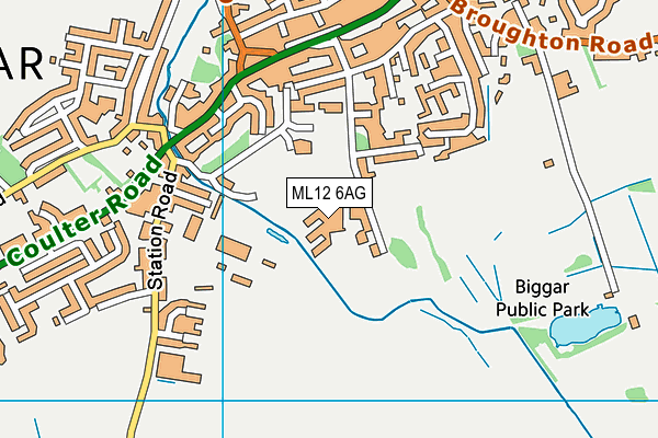ML12 6AG map - OS VectorMap District (Ordnance Survey) ML12 6AG map - OS VectorMap District (Ordnance Survey)