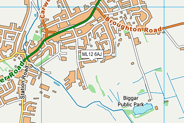 ML12 6AJ map - OS VectorMap District (Ordnance Survey) ML12 6AJ map - OS VectorMap District (Ordnance Survey)
