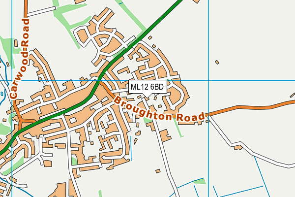 ML12 6BD map - OS VectorMap District (Ordnance Survey)