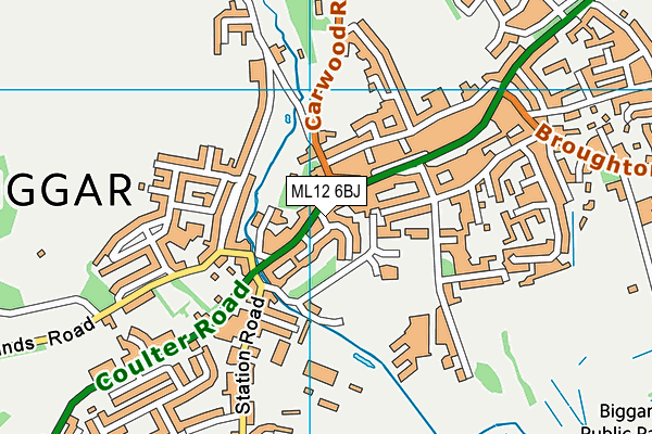 ML12 6BJ map - OS VectorMap District (Ordnance Survey) ML12 6BJ map - OS VectorMap District (Ordnance Survey)