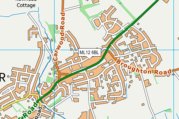 ML12 6BL map - OS VectorMap District (Ordnance Survey) ML12 6BL map - OS VectorMap District (Ordnance Survey)
