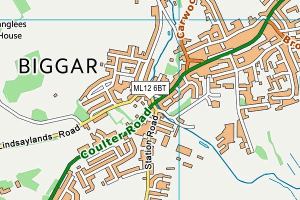ML12 6BT map - OS VectorMap District (Ordnance Survey) ML12 6BT map - OS VectorMap District (Ordnance Survey)