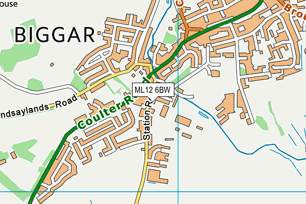 ML12 6BW map - OS VectorMap District (Ordnance Survey)