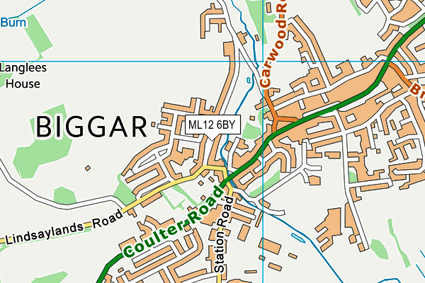 ML12 6BY map - OS VectorMap District (Ordnance Survey) ML12 6BY map - OS VectorMap District (Ordnance Survey)