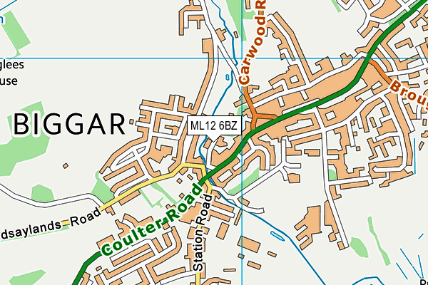 ML12 6BZ map - OS VectorMap District (Ordnance Survey)