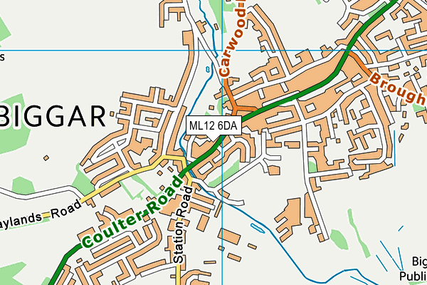 ML12 6DA map - OS VectorMap District (Ordnance Survey) ML12 6DA map - OS VectorMap District (Ordnance Survey)